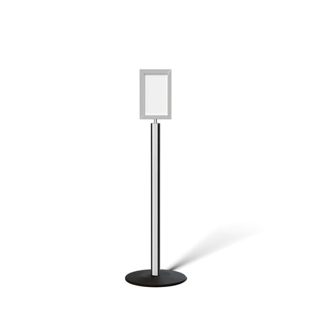 FSX200 Floor Standing Sign Frame, Low profile Base, 7 inches by 11 inches Sign Frame - Montour Line FSLine - Crowd Control Warehouse