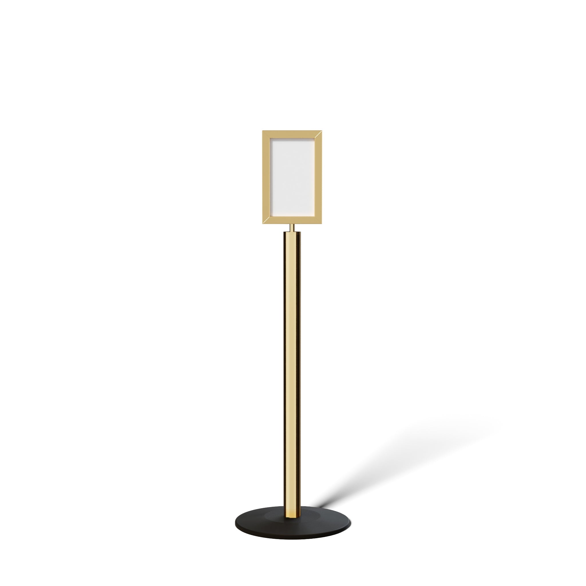 FSX200 Floor Standing Sign Frame, Low profile Base, 7 inches by 11 inches Sign Frame - Montour Line FSLine - Crowd Control Warehouse