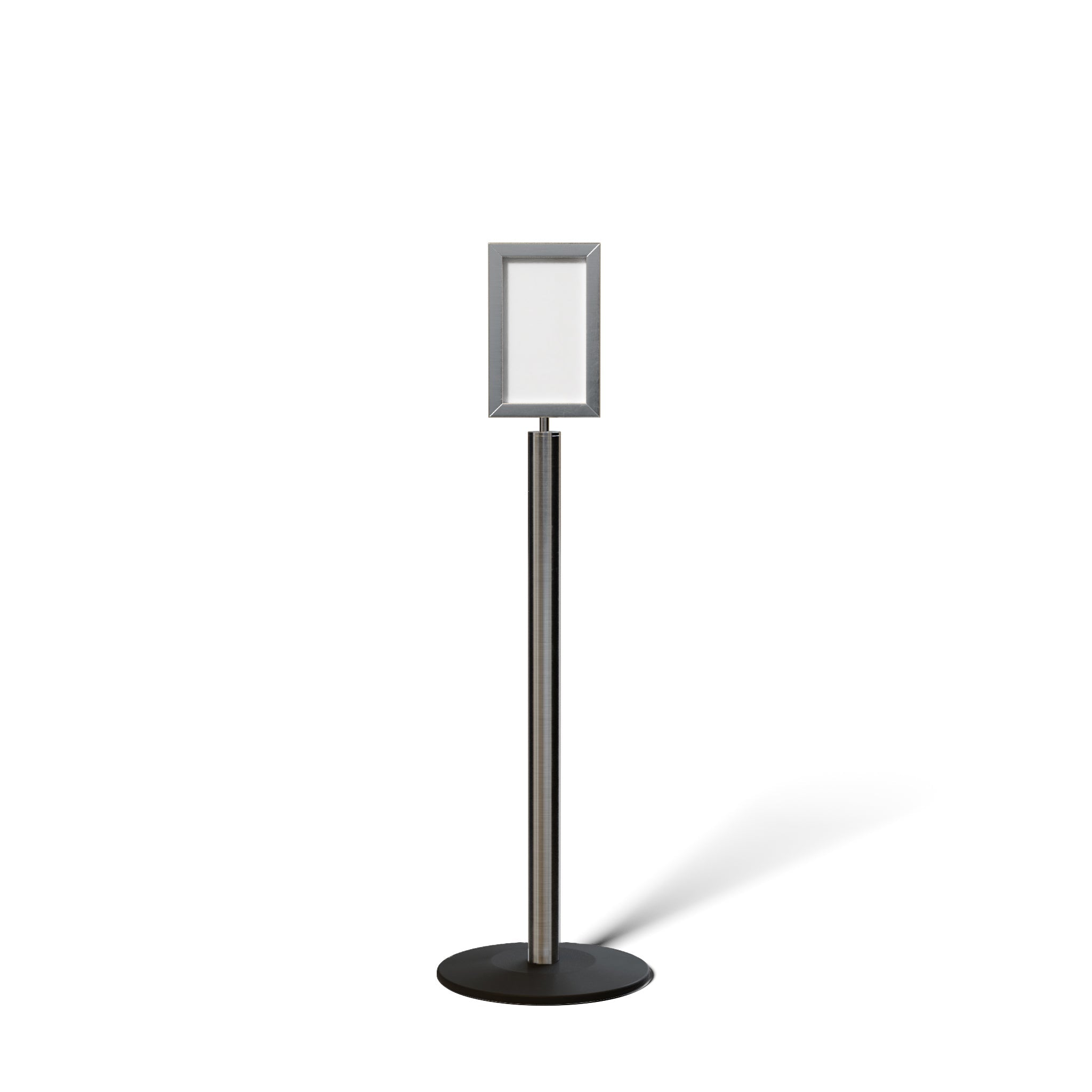 FSX200 Floor Standing Sign Frame, Low profile Base, 7 inches by 11 inches Sign Frame - Montour Line FSLine - Crowd Control Warehouse