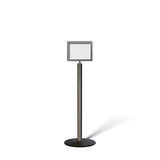 FSX200 Floor Standing Sign Frame, Low profile Base, 8.5 inches by 11 inches Sign Frame - Montour Line FSLine - Crowd Control Warehouse