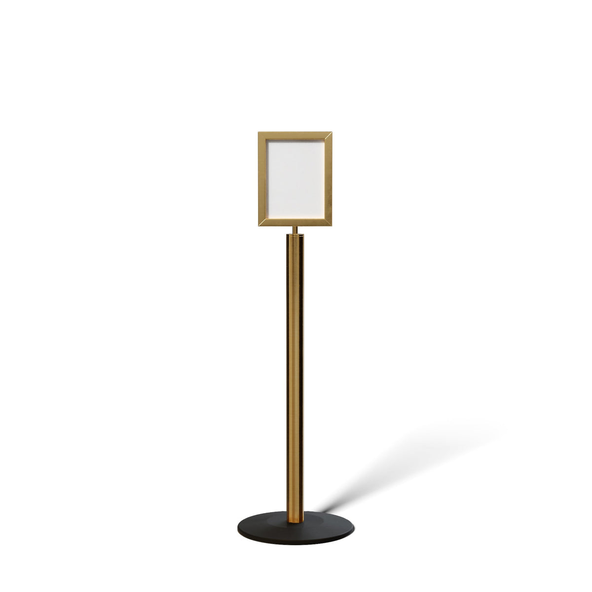 FSX200 Floor Standing Sign Frame, Low profile Base, 8.5 inches by 11 inches Sign Frame - Montour Line FSLine - Crowd Control Warehouse