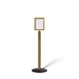 FSX200 Floor Standing Sign Frame, Low profile Base, 8.5 inches by 11 inches Sign Frame - Montour Line FSLine - Crowd Control Warehouse