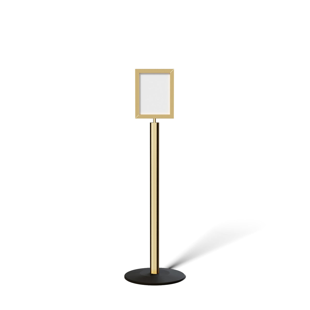 FSX200 Floor Standing Sign Frame, Low profile Base, 8.5 inches by 11 inches Sign Frame - Montour Line FSLine - Crowd Control Warehouse