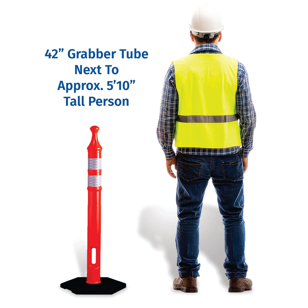 Grabber Tube II Traffic Delineator - Crowd Control Warehouse
