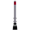 FlexStake Center Line Surface Mount Base Traffic Delineator - Gray Tubular Post with Reflective Options