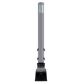 FlexStake Center Line Surface Mount Base Traffic Delineator - Gray Tubular Post with Reflective Options