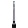 FlexStake Center Line Surface Mount Base Traffic Delineator - Gray Tubular Post with Reflective Options