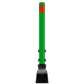 FlexStake Center Line Surface Mount Base Traffic Delineator - Green Tubular Post with Reflective Options