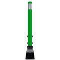 FlexStake Center Line Surface Mount Base Traffic Delineator - Green Tubular Post with Reflective Options