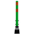 FlexStake Center Line Surface Mount Base Traffic Delineator - Green Tubular Post with Reflective Options