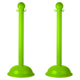 Heavy Duty Plastic Stanchion Posts and Chain Kit with (6) Posts and 50 Ft. of Chain - Crowd Control Warehouse