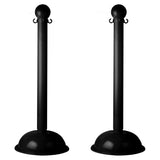 Heavy Duty Plastic Stanchion Posts and Chain Kit with (6) Posts and 50 Ft. of Chain - Crowd Control Warehouse