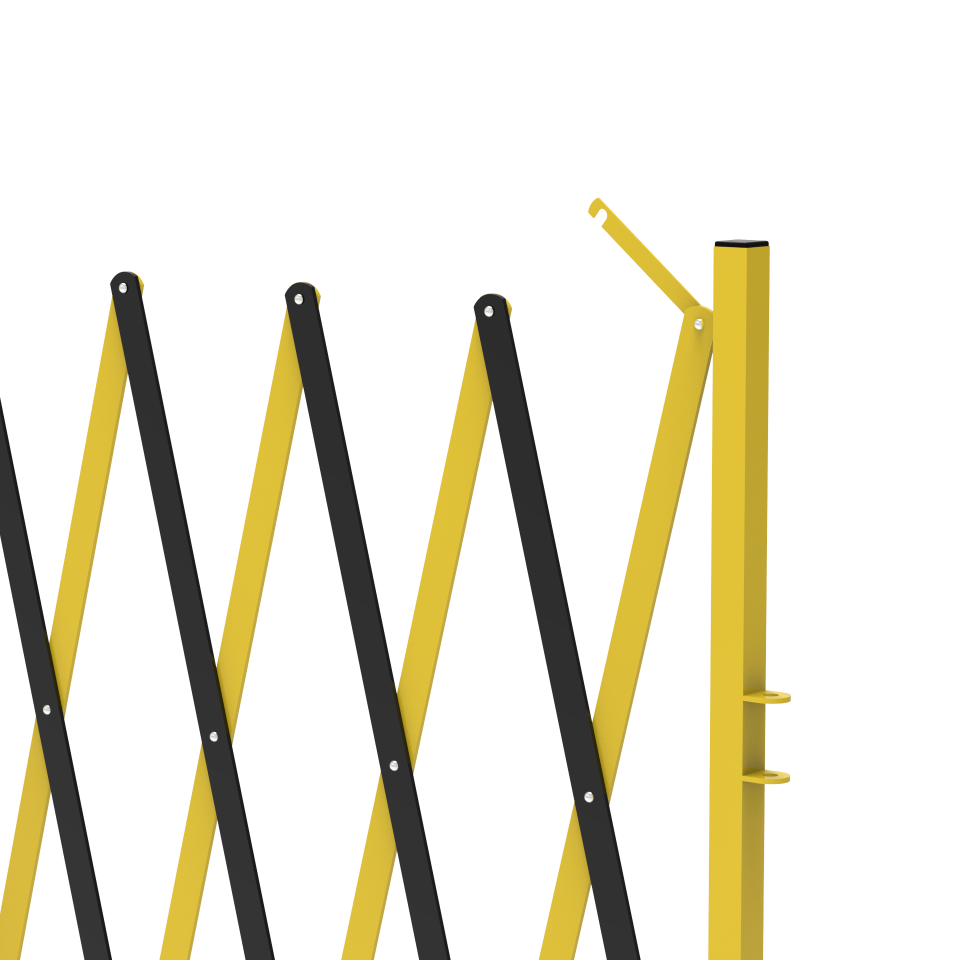 Metal Expandable Barricade, 16 Ft. and 11 Ft - Trafford Industrial - Crowd Control Warehouse