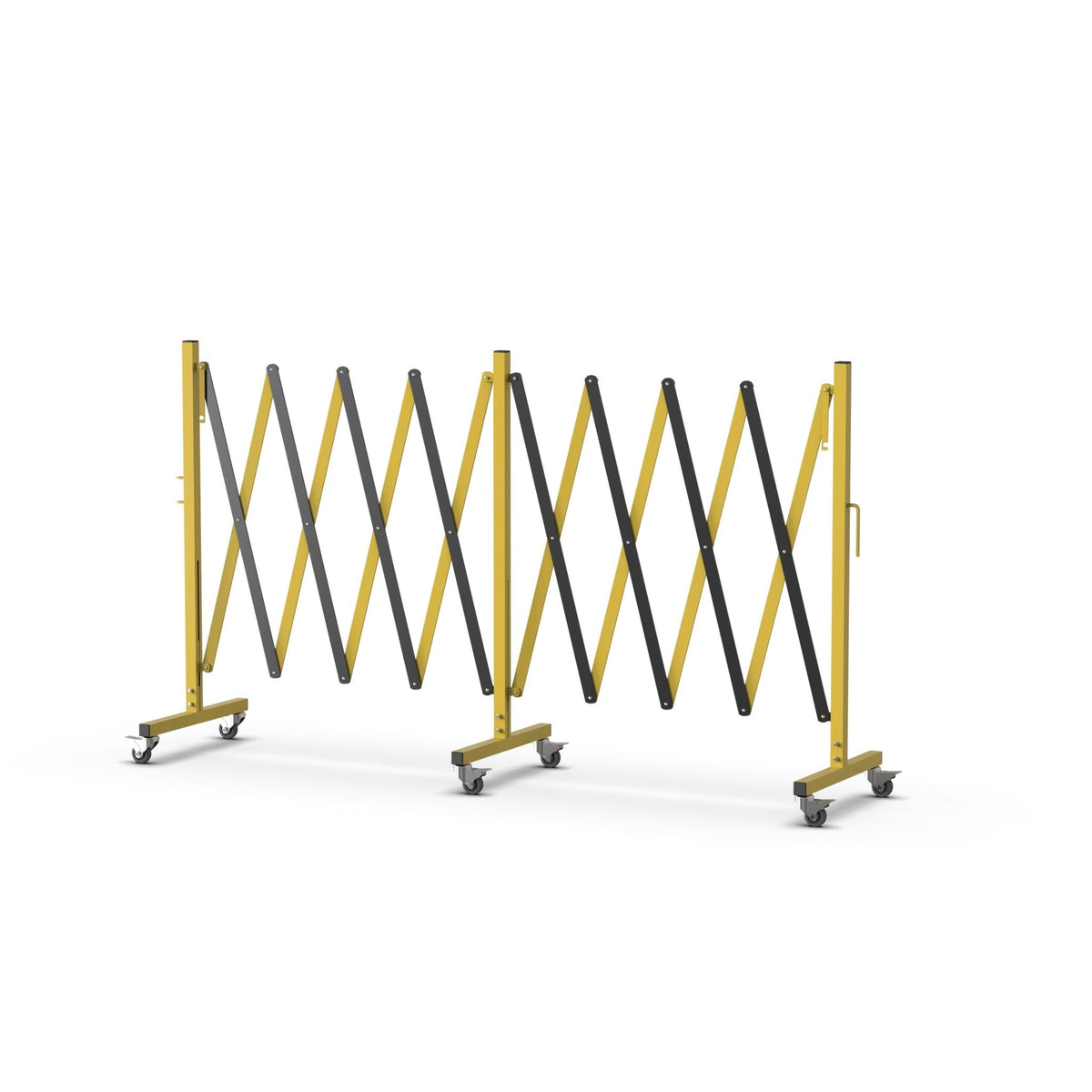 Metal Expandable Barricade, 16 Ft. and 11 Ft - Trafford Industrial - Crowd Control Warehouse