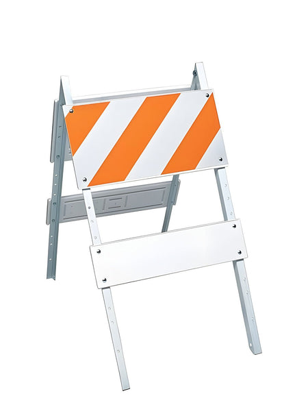 Metal Leg and Plastic Panel Barricade - Type I Traffic Barricades - Crowd Control Warehouse