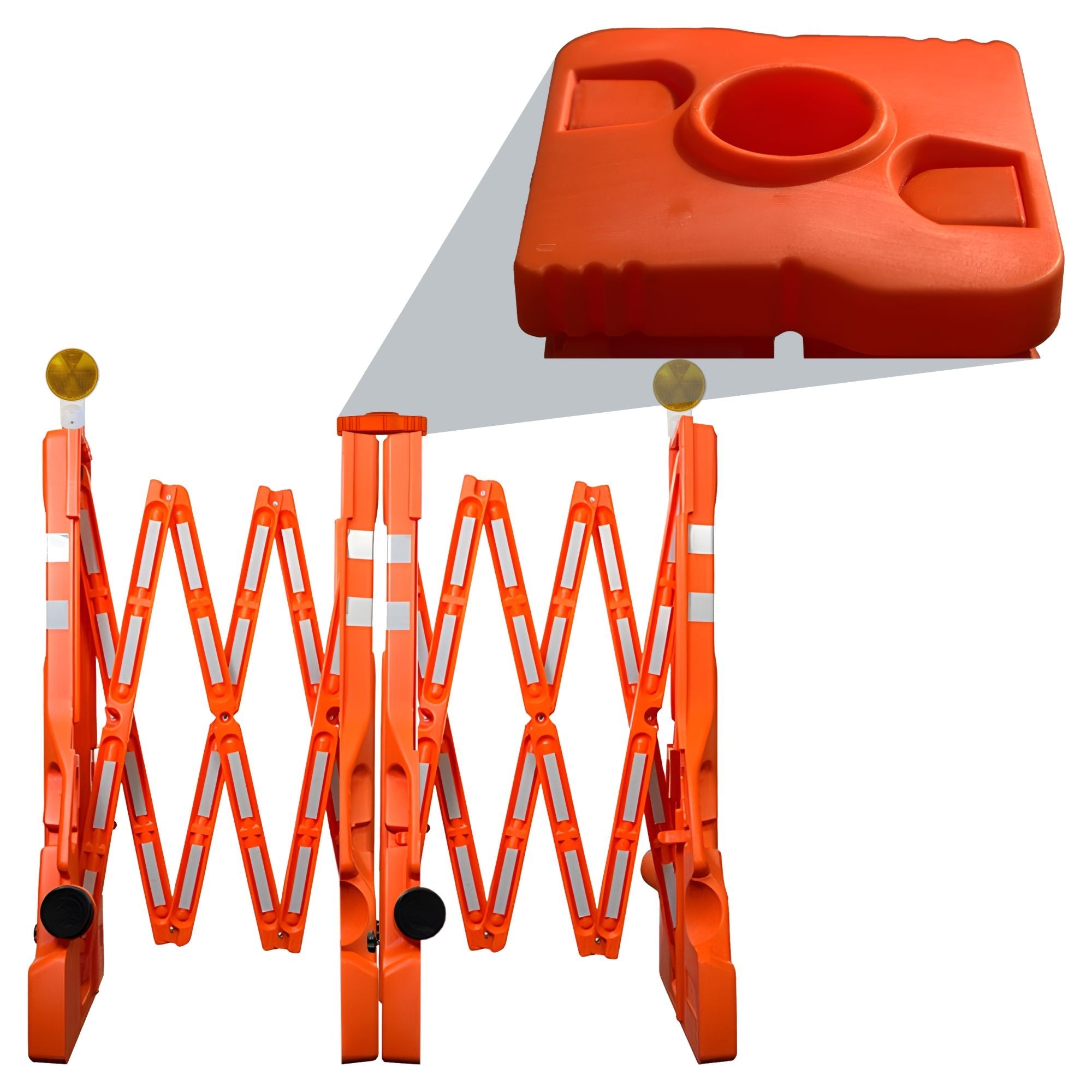 Expandable Barricade - Plastic, Multi-Gate – Crowd Control Warehouse