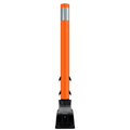 FlexStake Center Line Surface Mount Base Traffic Delineator - Orange Tubular Post with Reflective Options
