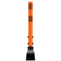 FlexStake Center Line Surface Mount Base Traffic Delineator - Orange Tubular Post with Reflective Options
