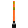 FlexStake Center Line Surface Mount Base Traffic Delineator - Orange Tubular Post with Reflective Options