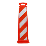 Orange Vertical Panel Channelizer - Crowd Control Warehouse