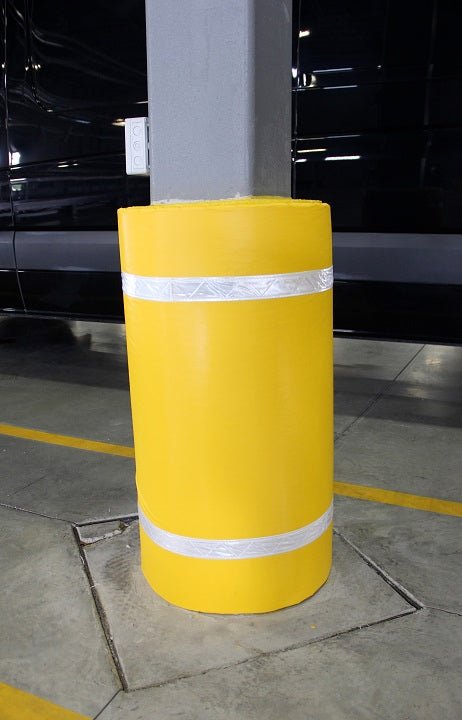 Padded Parking Lot Column Wrap - Crowd Control Warehouse