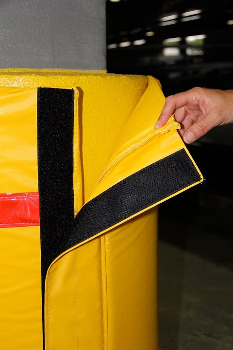 Padded Parking Lot Column Wrap - Crowd Control Warehouse