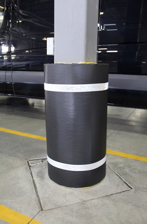 Padded Parking Lot Column Wrap - Crowd Control Warehouse
