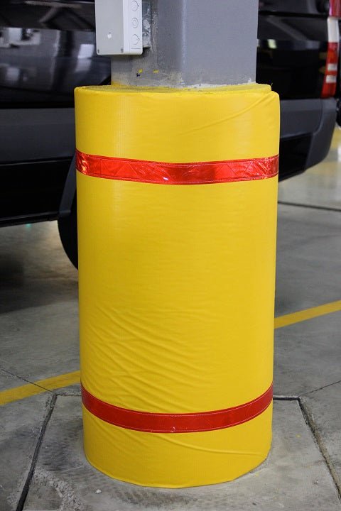 Padded Parking Lot Column Wrap - Crowd Control Warehouse