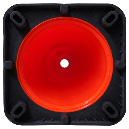 Pallet Bundle - 28" Orange Traffic Cone with Gorilla Grip Handle - Black Base, 7 lbs - Crowd Control Warehouse