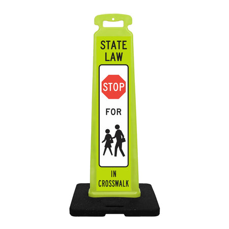 Pedestrian Crossing Vertical Panel Sign - Crowd Control Warehouse