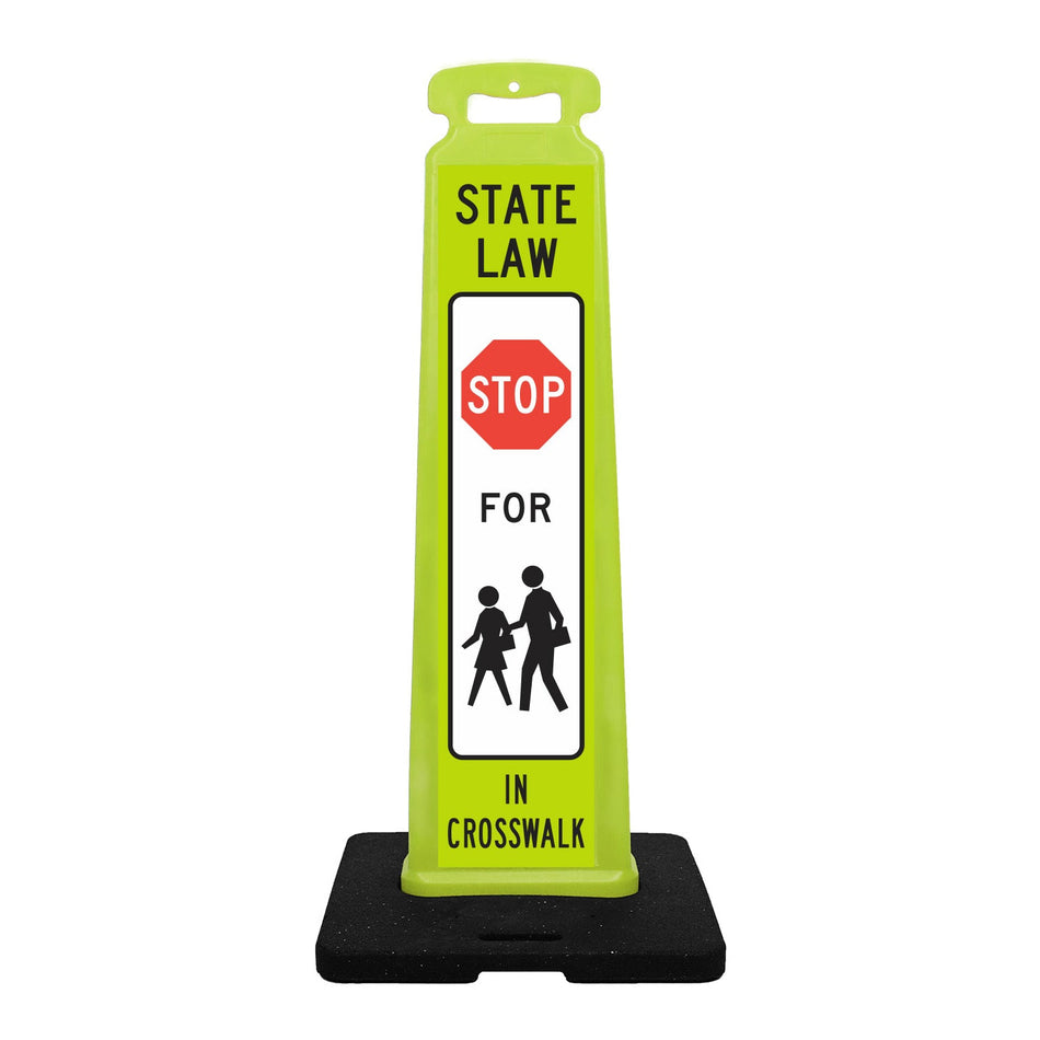 Pedestrian Crossing Vertical Panel Sign - Crowd Control Warehouse