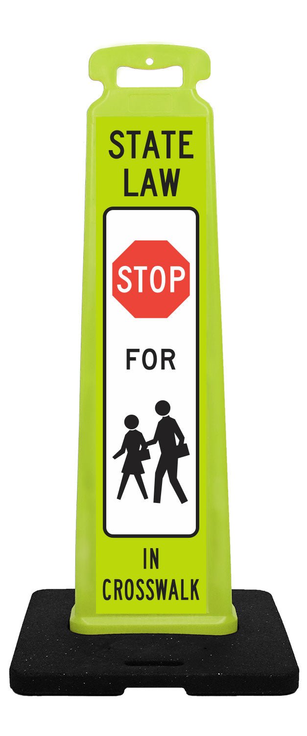 Pedestrian Crossing Vertical Panel Sign - Crowd Control Warehouse