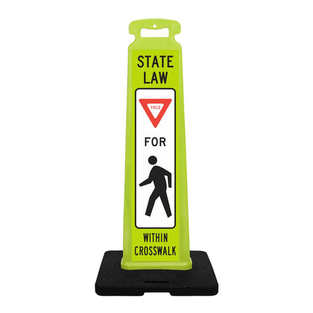 Pedestrian Crossing Vertical Panel Sign - Crowd Control Warehouse