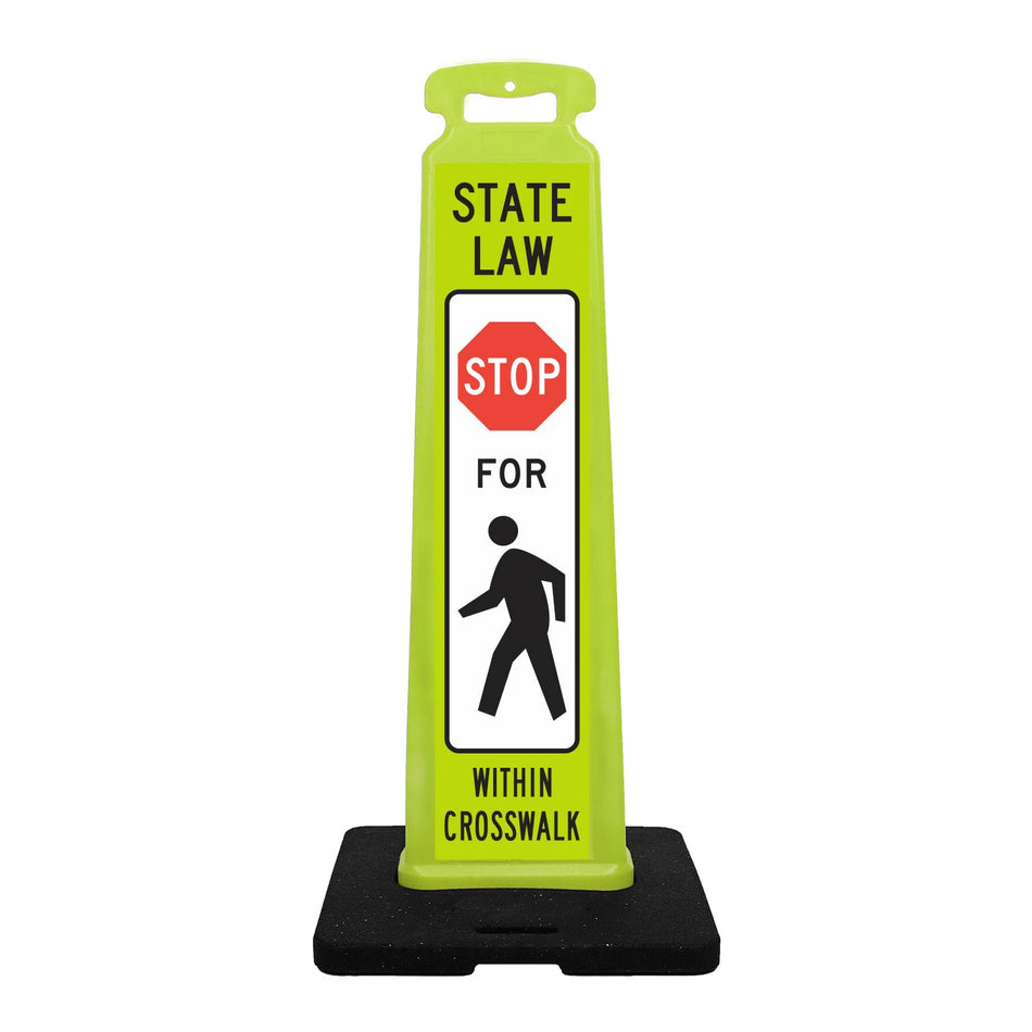 Pedestrian Crossing Vertical Panel Sign - Crowd Control Warehouse