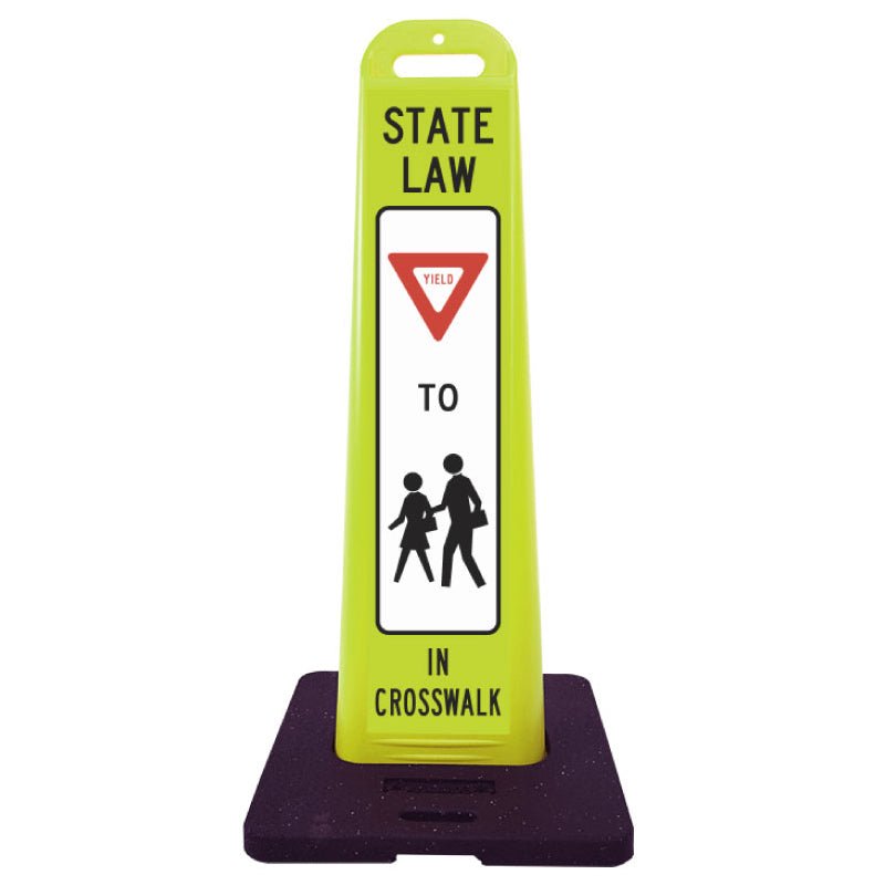 Pedestrian Crossing Vertical Panel Sign - Crowd Control Warehouse