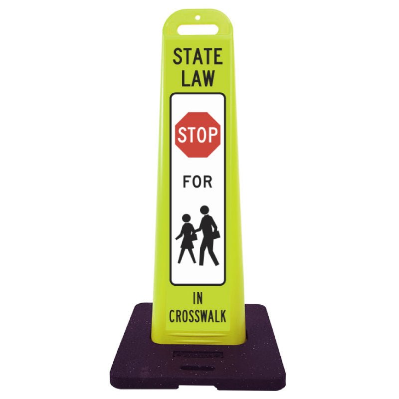 Pedestrian Crossing Vertical Panel Sign - Crowd Control Warehouse