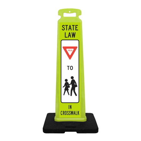 Pedestrian Crossing Vertical Panel Sign - Crowd Control Warehouse