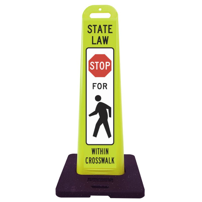 Pedestrian Crossing Vertical Panel Sign - Crowd Control Warehouse