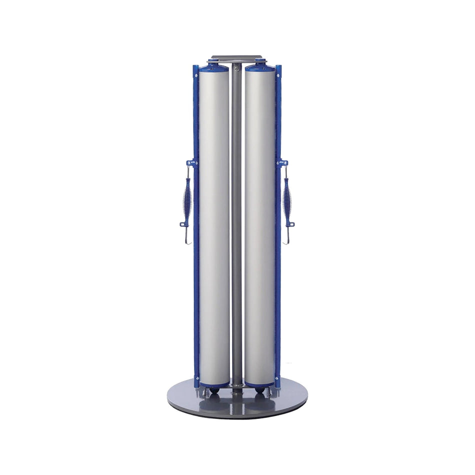 Plain Dual Mobile Stanchion - Crowd Control Warehouse