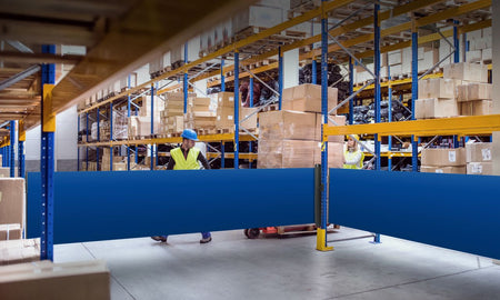 Plain Wall Mounted Retractable Safety Barrier - Crowd Control Warehouse