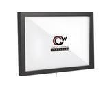 Post Top Sign Frame for CCW Series Retractable Belt Barriers - Crowd Control Warehouse