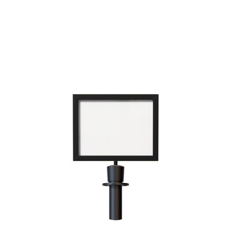 Post Top Sign Frame for Crown or Flat Top Economy Rope Stanchions - Crowd Control Warehouse