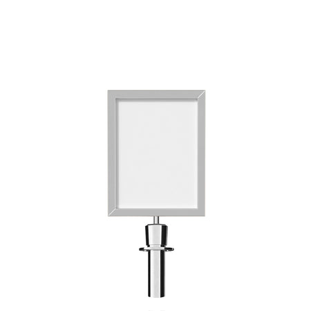 Post Top Sign Frame for Crown or Flat Top Economy Rope Stanchions - Crowd Control Warehouse