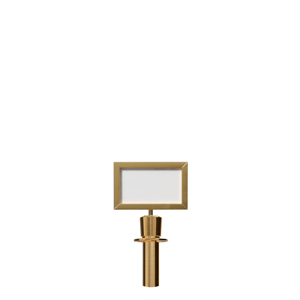 Post Top Sign Frame for Crown or Flat Top Economy Rope Stanchions - Crowd Control Warehouse