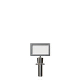 Post Top Sign Frame for Crown or Flat Top Economy Rope Stanchions - Crowd Control Warehouse