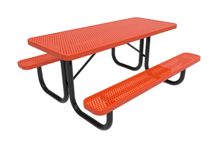 Rectangular Portable Table - Diamond Pattern - Crowd Control Warehouse