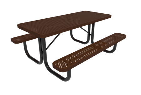Rectangular Portable Table - Diamond Pattern - Crowd Control Warehouse