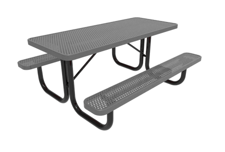Rectangular Portable Table - Diamond Pattern - Crowd Control Warehouse