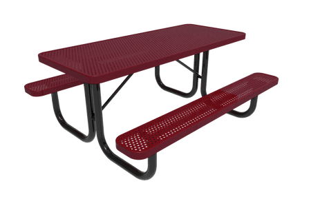Rectangular Portable Table - Diamond Pattern - Crowd Control Warehouse