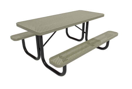 Rectangular Portable Table - Diamond Pattern - Crowd Control Warehouse